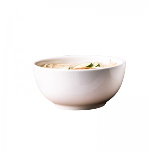 Oversized soup bowl ceramic pure white European white large bowl