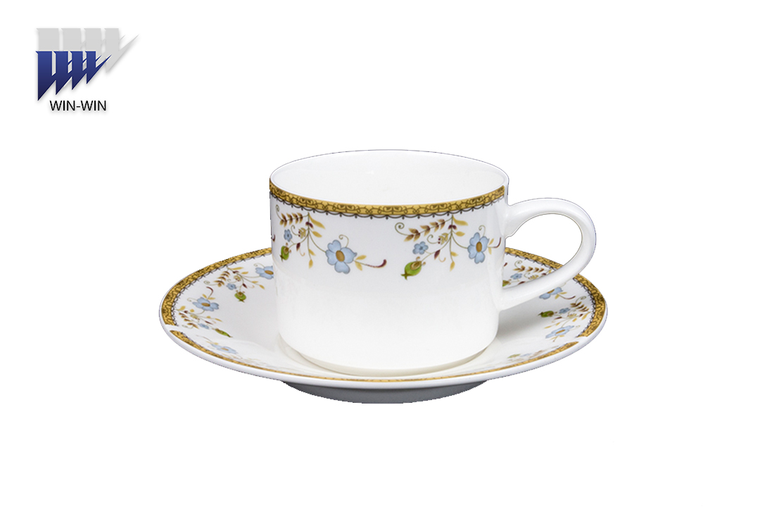 What are the processes of bone China cup glaze burning?