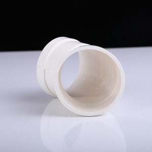 PVC-U plastmasas cauruļu veidgabali 45 grādu līkumi