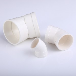 PVC-U Plastics Pipe Fitings 45 Degree Elbows