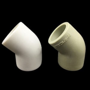 PPR Pipe Pipe Fittings Plastics Resistant Corrosion 45 Degree