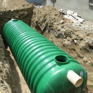 Rioleringswater gegolfde FRP septic tank