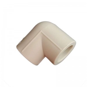 PPR Corrosion Resistant Plastics Pipe Fittings 90 Degree Elbows