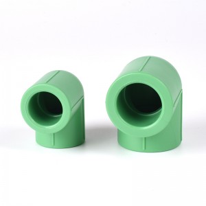 PPR Corrosie Resistant Plastics Pipe Fittings 90 Degree Elbows