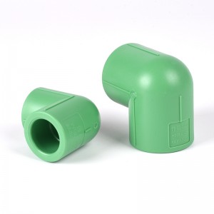 PPR Corrosion Resistant Plastics Pipe Fittings 90 Degree Elbows