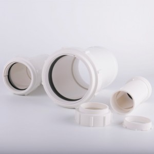 PVC-U fleksibele Coupler White Connect PVC Pipe