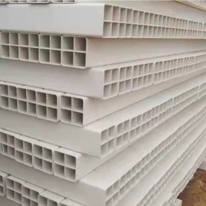 Milieuvriendelijke elektrische witte PVC viergats roosterpijp