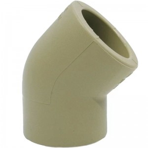 PPR Corrosion Resistant Plastic Pipe Fittings 45 Degree Elbows