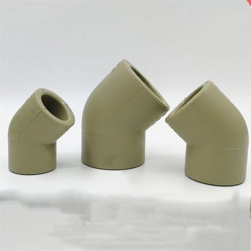 Plastové potrubné armatúry PPR odolné voči korózii 45 stupňové kolená