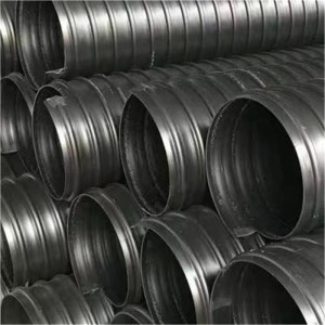 HDPE Steel Belt Hêzkirî Spiral Corrugated Pipe