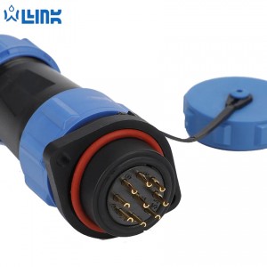 OL2111 Connector /M25 3-7PIN 30A Ip68 Waterproof Connector With Rear Male Mount Receptacle Solder Crimp Connector