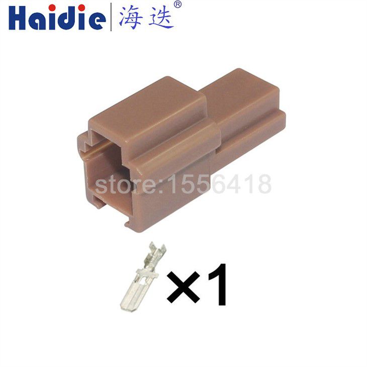 Conector de cable macho sin sellar Sumitomo HD 6098-0232 de 1 pin para enchufe de cableado automotriz