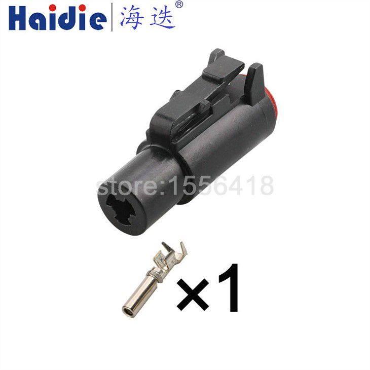 1 Pin Way DTHD06-1-12S ženski muški adapter za kućište Pa66 vodootporni utikač za automobilsku žicu
