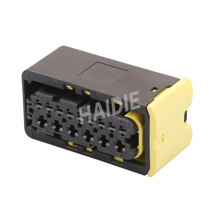 15 pole receptacle hybrid HDSCS connector 2-1563878-1