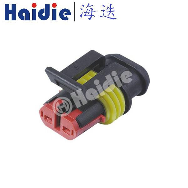 2 Hole Tyco Amp Replacement Female Electric Connector 282080-1