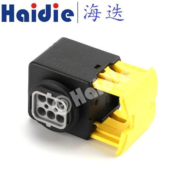 Ụzọ 6 Waterproof Auto Plug Electrical Receptacle Connector 2-1418469-1