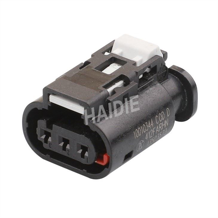 3 Pin Female 10010344/13503573 Black Wire Harness Automotive Connector 10010344/13503573