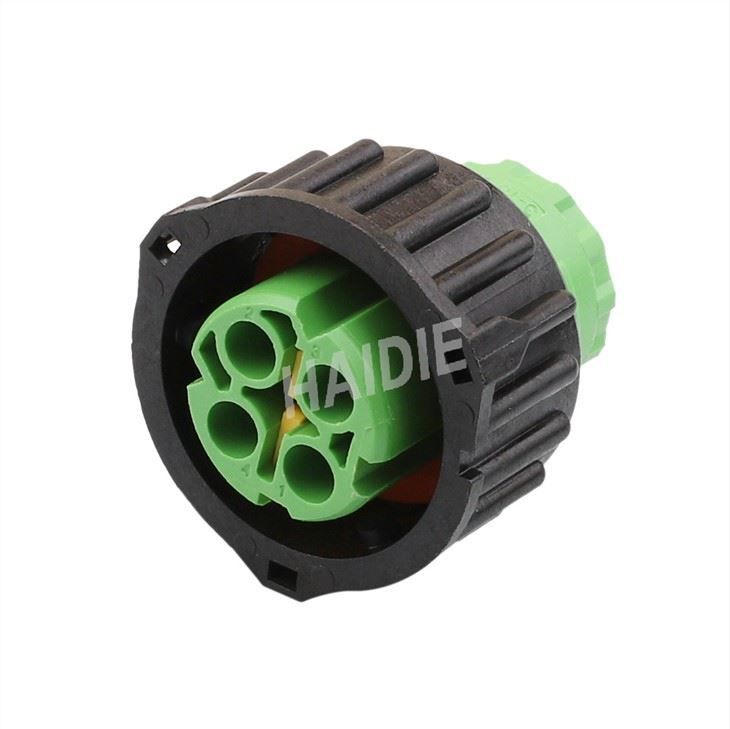 4 Pins Female Waterproof Automotive Electrical Wiring Auto Circular Connector 3-1813099-1