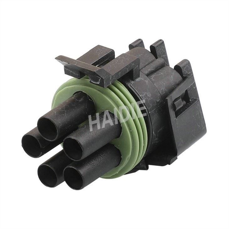 5 pin 12034342 swarte froulike auto Tyco / amp Connector Wiring Harnas fersegele