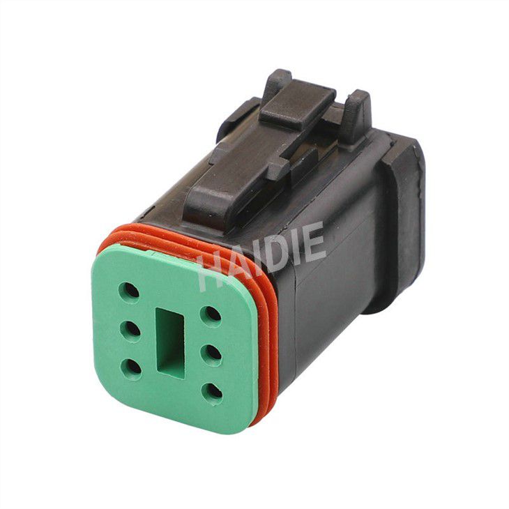 6 Hole Electric Wire Connector DT06-6S-E005 AT06-6S-EC01BLK