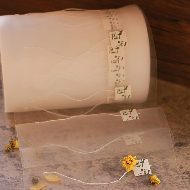 Rollo de malla de fibra de maíz PLA al mejor precio con etiqueta personalizada para bolsas de té saludables