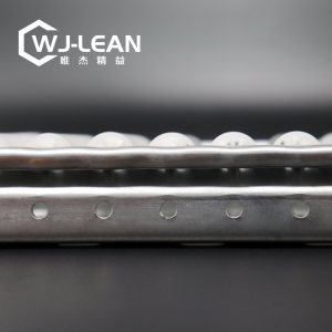 Oluk genişliği 60mm standart tip küçük tekerlekli çelik placon makaralı ray