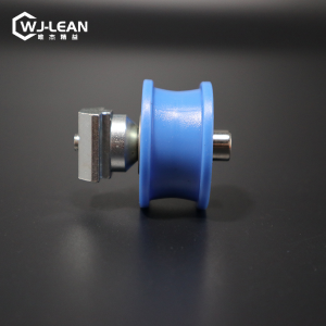 Ang grooved roller accessory nga adunay slider movable accessory alang sa 28mm aluminum tube