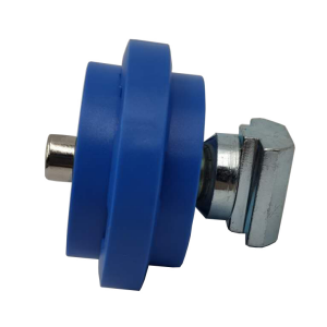 Grooved roller accessory with slider movable connector aluminum profile accessory