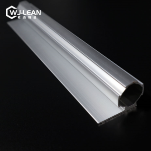 Anozied aluminia alojo profilo tubo reteni rando aluminio malgrasa tubo