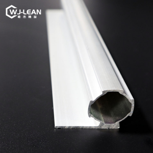 Tubo de perfil de aliaxe de aluminio anozizado tubo magro de aluminio de bordo de retención