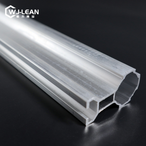 28 runtuyan Anozied aluminium alloy profil tube kalawan T bentukna alur