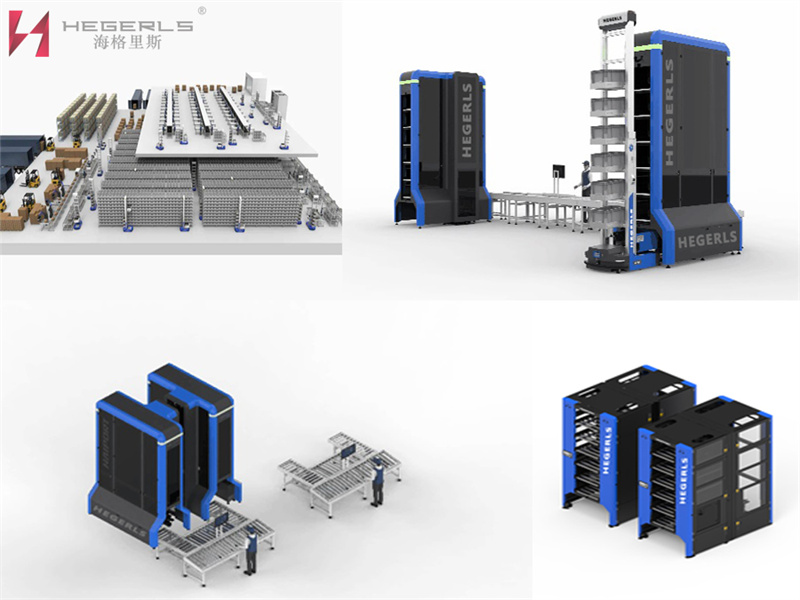 Estação de trabalho automática de carga e descarga da Hagerls｜realiza carregamento e descarregamento de vários contêineres｜melhora muito a eficiência do armazenamento e do armazenamento