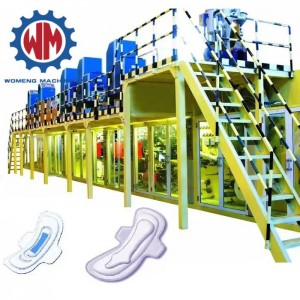 Sanetari Pad Machine Serwetki podpaski Making Machine Maszyny pełna serwo automatyczna linia do produkcji podpasek higienicznych