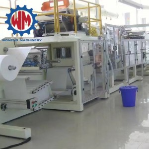 Babybleer produktionslinje højkapacitet babybleer maskiner produktionslinjefremstillingsmaskine