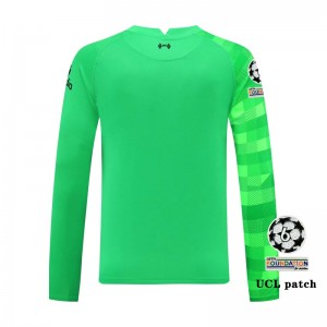 Liverpool Soccer Jersey Goalkeeper Long Sleeve Green Replica 2021/2022
