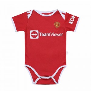 Manchester United Kid Soccer Jersey Climbing Suit Home Replica 2021/22