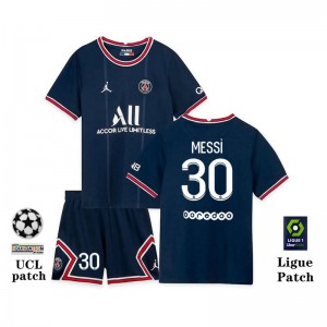 PSG Kid’s Soccer Jersey Home Kit  (Jersey+Short)Replica 2021/22