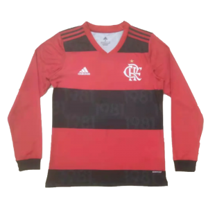 CR Flamengo Soccer Jersey Home Long Sleeve Replica 2021/22