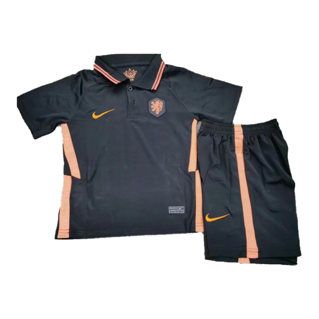 Netherlands Kid’s Soccer Jersey Away Kit (Shirt+Short) 2021