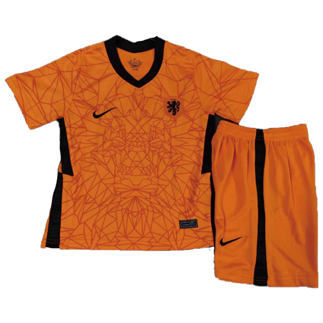 Netherlands Kid’s Soccer Jersey Home Kit (Shirt+Short) 2021 Featured Image