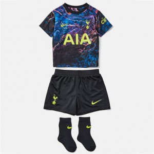 Tottenham Hotspur Kid Soccer Jersey Whole Kit(Jersey+Short+Socks) Away Replica 2021/22