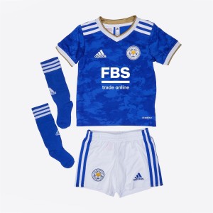 Leicester Kid City Soccer Jersey Kit(Jersey+Short+Socks)Home Replica 2021/22