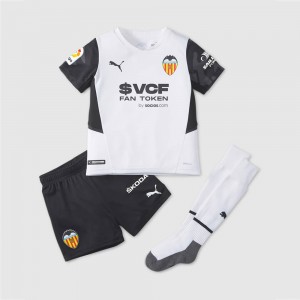 Valencia Soccer Jersey Kid Whole(Jersey+Short+Socks) Home Replica 21/22