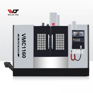 WOJIE CNC Machining Center Siemens 828D System VMC1160 Taiwam Ntsia Hlau thiab Nws Pib Chip Conveyor