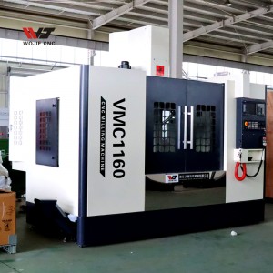 WOJIE CNC Machining Center Siemens 828D System VMC1160 Taiwam Screw and Auto Chip Conveyor