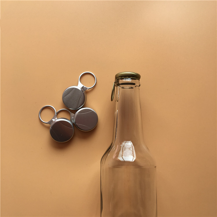 Colore argento tappo della bottiglia con anello laterale Immagine di presentazione