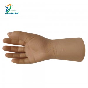 Բժշկական կարգի ռետինե կարճ էլեկտրական ձեռքի պրոթեզ սիլիկոնե ծածկ