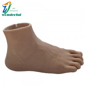 Medicininės klasės guminis pėdos anglies pluošto padas iš pėdos silikoninio protezo