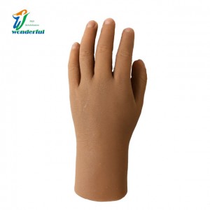 Fermuarlı ve dolgulu çocuk silikon kozmetik eldiveni