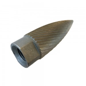 Tapered single-pole grinding head Alat grinding khusus kanggo prostetik